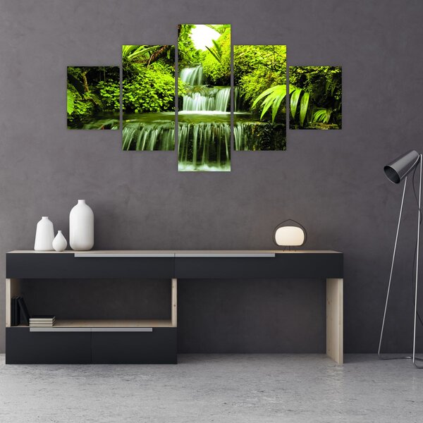 Obraz - Indonezyjskie wodospady (125x70 cm)