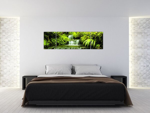 Obraz - Indonezyjskie wodospady (170x50 cm)