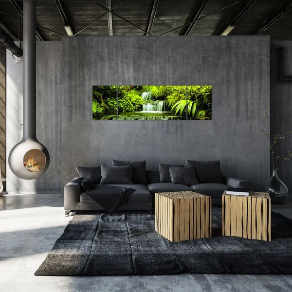 Obraz - Indonezyjskie wodospady (170x50 cm)