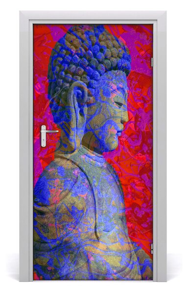 Naklejka samoprzylepna na drzwi Abstrakcja budda