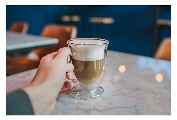 Szklanek kubki do latte z podwójną/z ścianką zestaw 2 szt. 250 ml Amo – Vialli Design