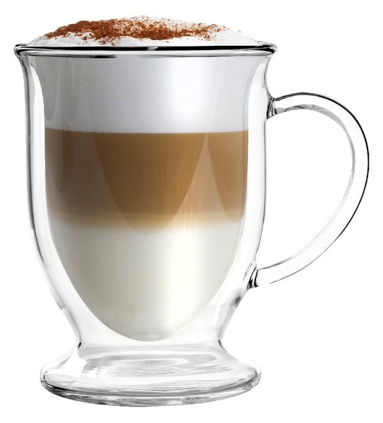 Szklanek kubki do latte z podwójną/z ścianką zestaw 2 szt. 250 ml Amo – Vialli Design