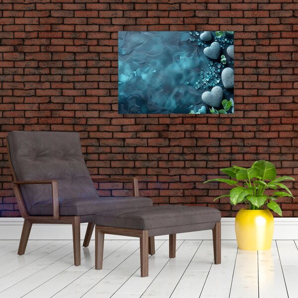 Obraz - Kamienie w kształcie serca (70x50 cm)