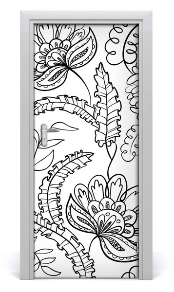 Okleina samoprzylepna na drzwi Tło Zentangle