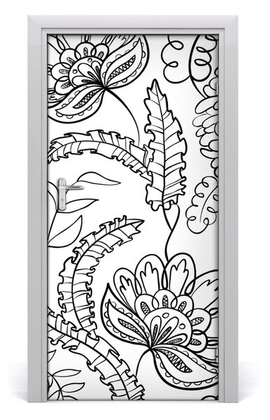 Okleina samoprzylepna na drzwi Tło Zentangle