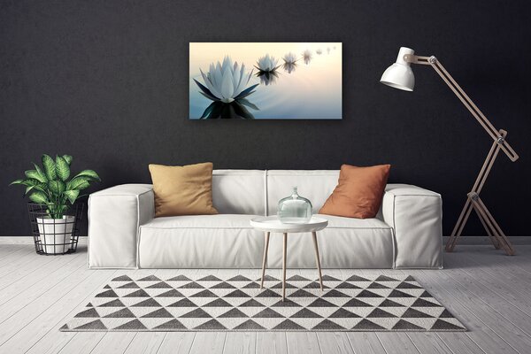 Obraz canvas na ścianę Szlachetny Grzybień Biały
