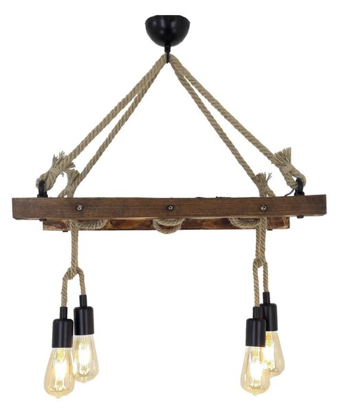 Brązowa lampa wisząca Halat – Opviq lights