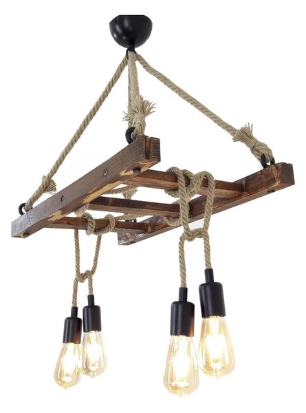 Brązowa lampa wisząca Halat – Opviq lights