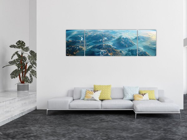 Obraz - Widok z kosmosu (170x50 cm)