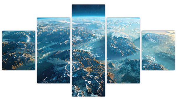 Obraz - Widok z kosmosu (125x70 cm)
