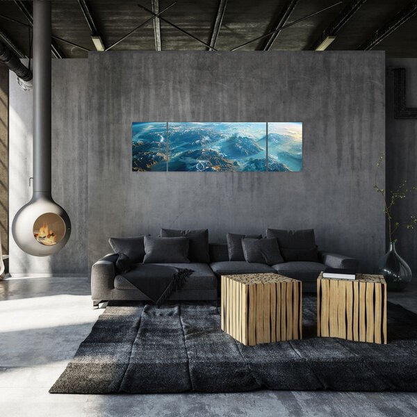 Obraz - Widok z kosmosu (170x50 cm)