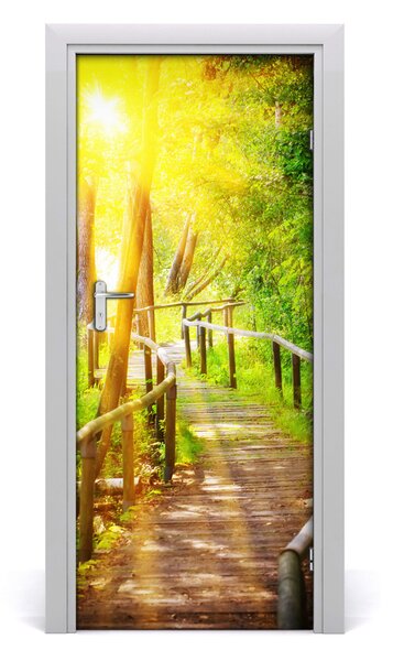 Naklejka fototapeta na drzwi Ścieżka w lesie