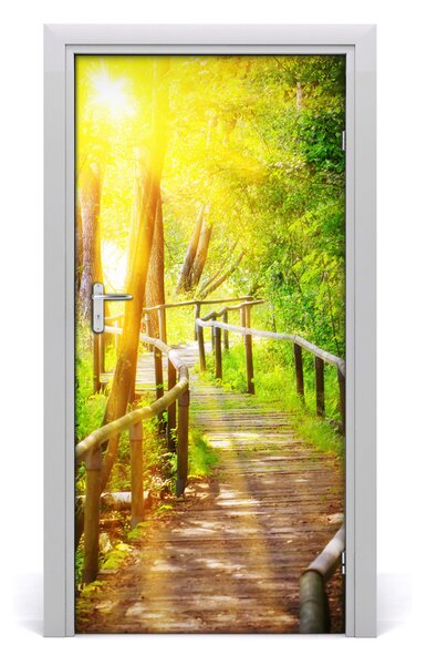Naklejka fototapeta na drzwi Ścieżka w lesie