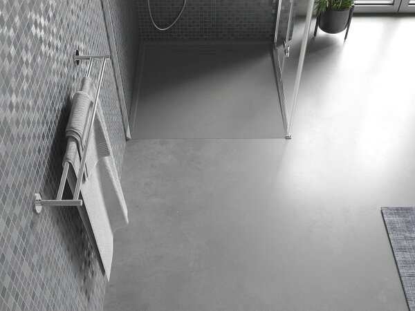 Mexen Amon brodzik kwadratowy SMC 90 x 90 cm, szary - 4F619090