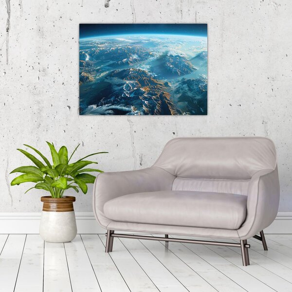 Obraz - Widok z kosmosu (70x50 cm)