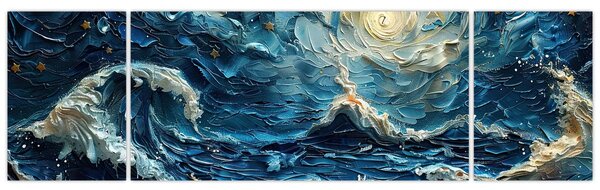 Obraz - Malowanie nieba i morza (170x50 cm)