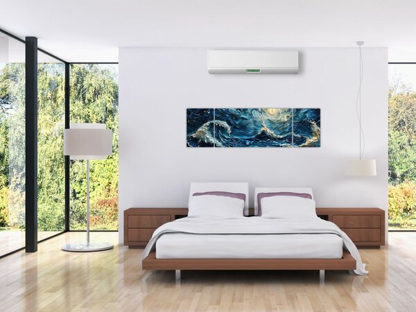 Obraz - Malowanie nieba i morza (170x50 cm)