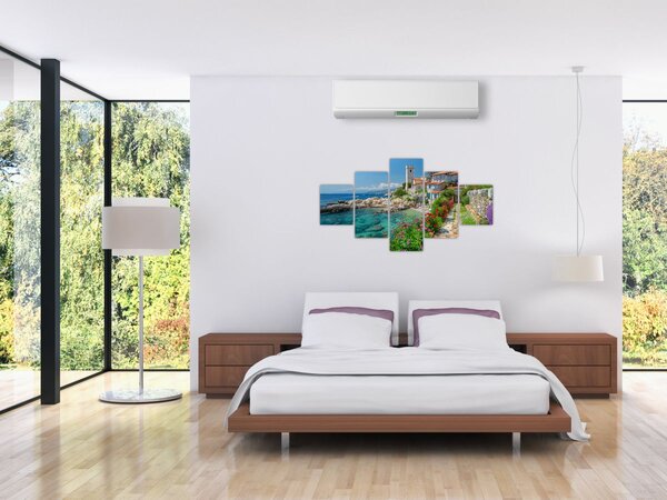 Obraz - Malownicza nadmorska wioska (125x70 cm)