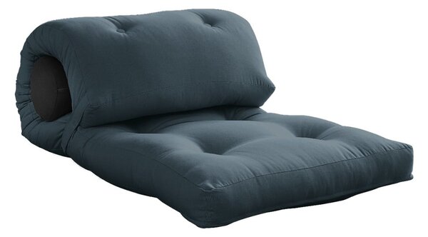 Niebieskoszary materac futon 70x200 cm Wrap Petroleum/Dark Grey – Karup Design