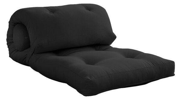 Czarnoantracytowy materac futon 70x200 cm Wrap Dark Grey – Karup Design