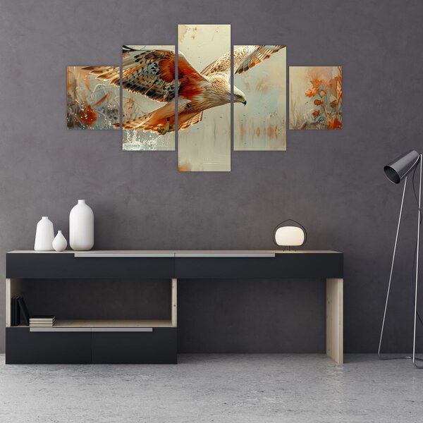 Obraz - Ptak drapieżny (125x70 cm)