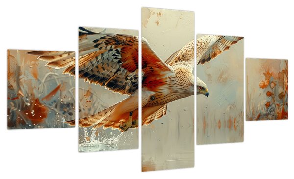 Obraz - Ptak drapieżny (125x70 cm)