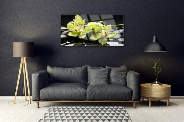 Obraz Szklany Kwiat Orchidea Roślina