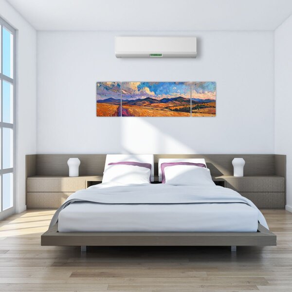 Obraz - Obraz olejny przedstawiający krajobraz (170x50 cm)