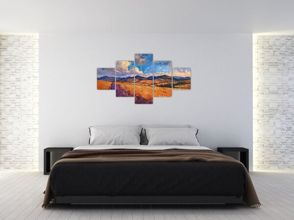 Obraz - Obraz olejny przedstawiający krajobraz (125x70 cm)