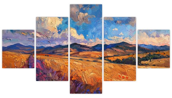 Obraz - Obraz olejny przedstawiający krajobraz (125x70 cm)