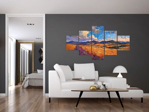 Obraz - Obraz olejny przedstawiający krajobraz (125x70 cm)