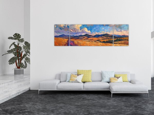 Obraz - Obraz olejny przedstawiający krajobraz (170x50 cm)