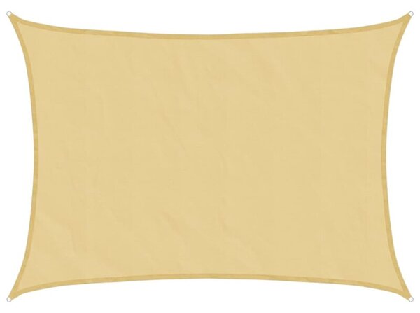 Żagiel przeciwsłoneczny, piaskowy, 7x5 m, 100% poliester