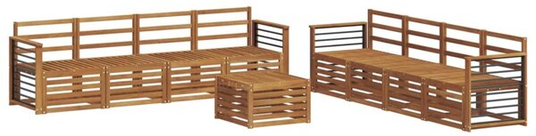 Zestaw mebli ogrodowych z litego drewna akacjowego - elegancki i trwały design do twojego ogrodu