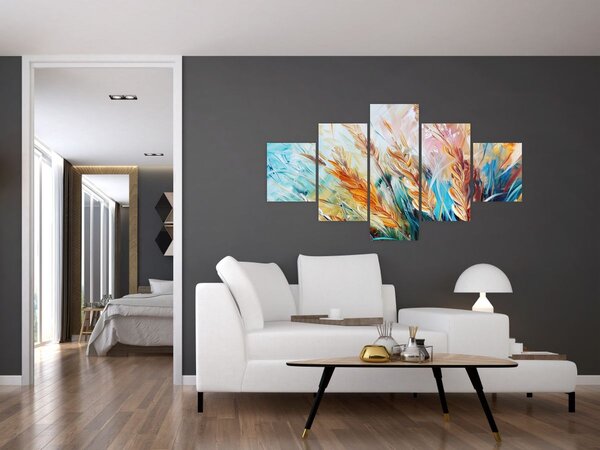Obraz - Pszenica, abstrakcja (125x70 cm)