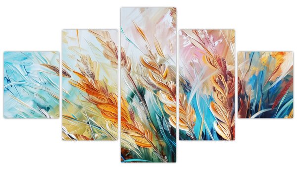 Obraz - Pszenica, abstrakcja (125x70 cm)