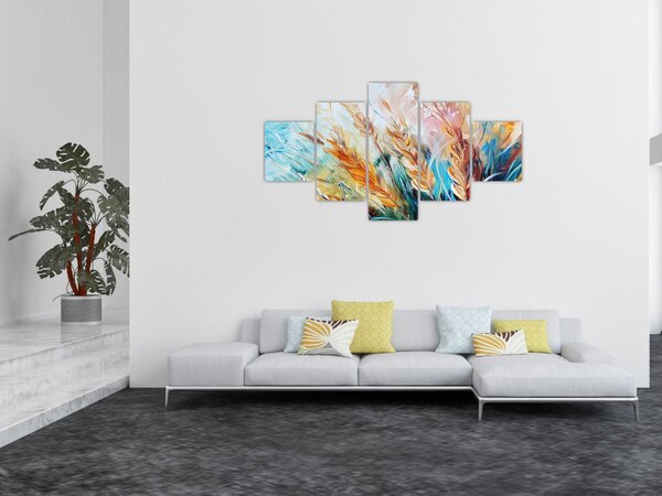 Obraz - Pszenica, abstrakcja (125x70 cm)