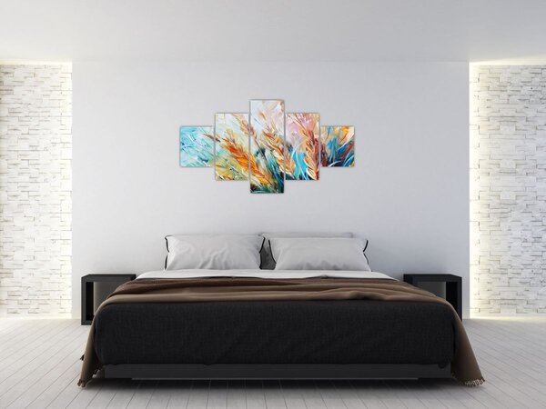 Obraz - Pszenica, abstrakcja (125x70 cm)