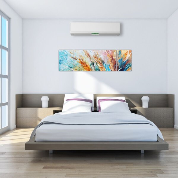 Obraz - Pszenica, abstrakcja (170x50 cm)