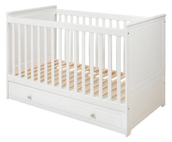 Białe łóżeczko dziecięce BELLAMY Marylou, 60x120 cm