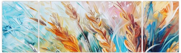 Obraz - Pszenica, abstrakcja (170x50 cm)