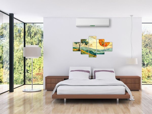 Obraz - Ilustracja krajobrazu (125x70 cm)