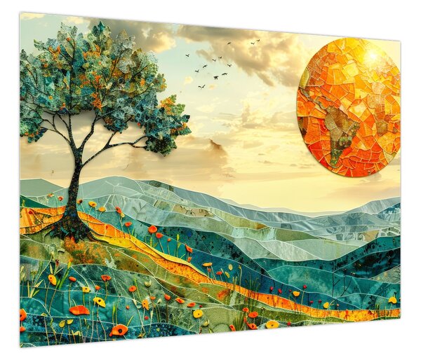 Obraz - Ilustracja krajobrazu (70x50 cm)