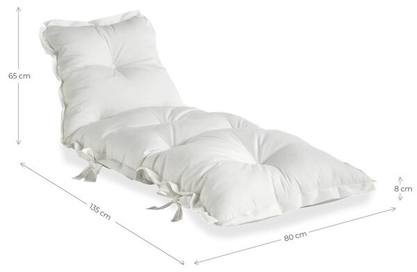 Ciemnoszary wielofunkcyjny futon odpowiedni na zewnątrz Karup Design OUT™ Sit&Sleep Dark Grey