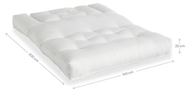 Biała sofa rozkładana odpowiednia na zewnątrz Karup Design OUT™ Hippo White