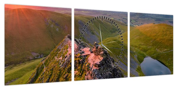 Obraz - Blencathra (z zegarem) (90x30 cm)