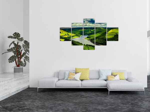 Obraz - Zielony krajobraz (125x70 cm)