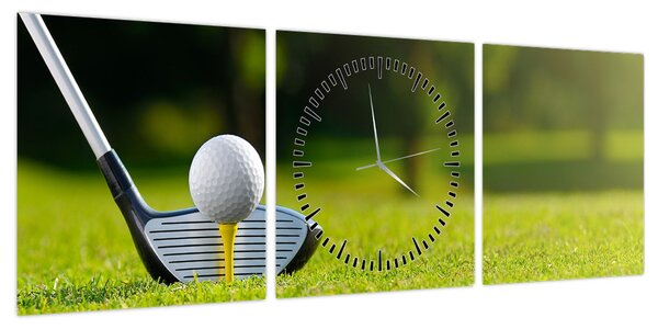Obraz - Golf (z zegarem) (90x30 cm)