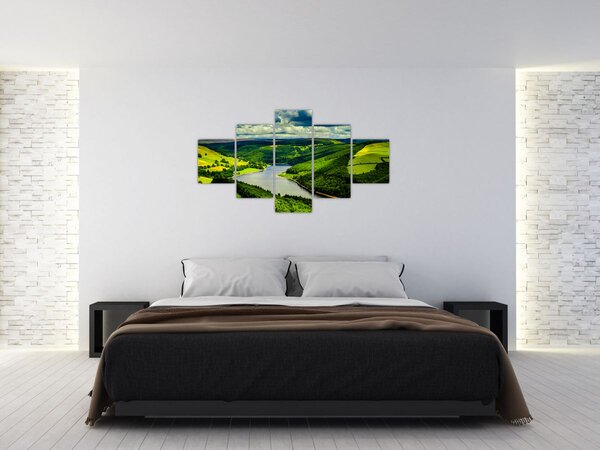 Obraz - Zielony krajobraz (125x70 cm)