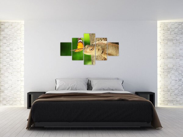 Obraz - Jaszczurka (125x70 cm)